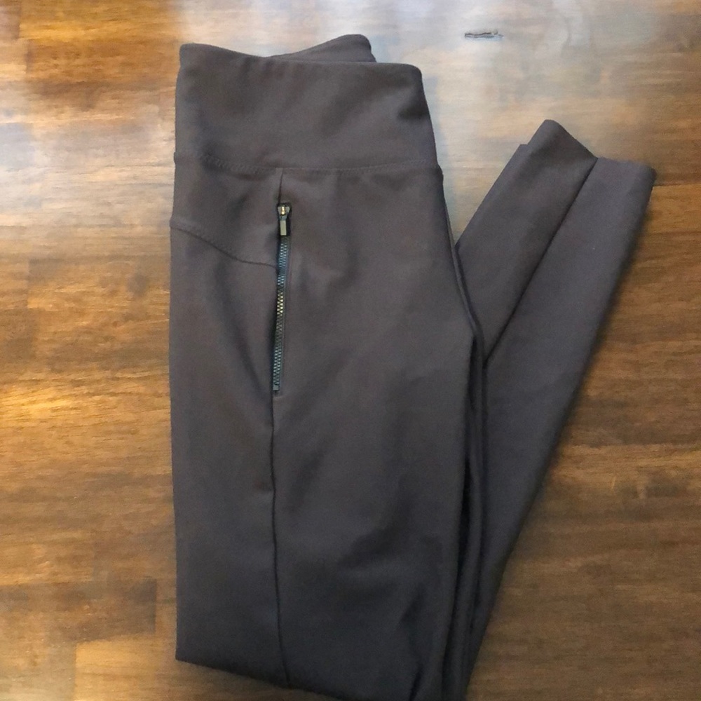 Athleta brown skinny ankle pants